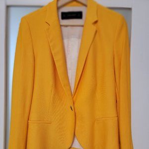 Zara Blazer Orange Mango Size LARGE Like New